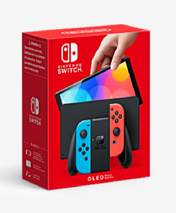 Nintendo Switch OLED - Bleu Neon/ Rouge Neon  - 1
