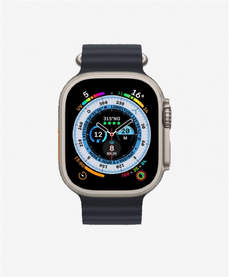 Apple Watch Ultra 49mm Titanium Minuit Ocean Band