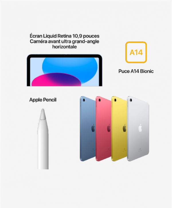 iPad 2022 ( 10e génération) WIFI Bleu 64Go  - 5