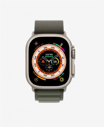 Apple Watch Ultra 49mm Titanium Vert  - 1