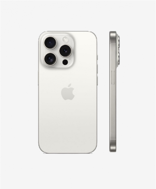 Apple iPhone 15 Pro  -128Go - Titane Blanc  - 2