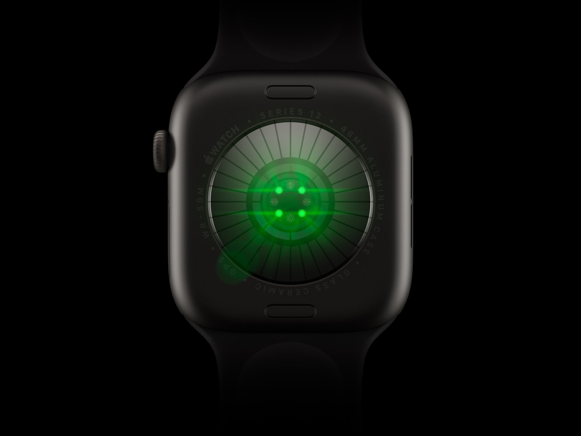 Apple Watch Series 12 GPS 42 mm Aluminium Or clair Bracelet Sport Sable S/M