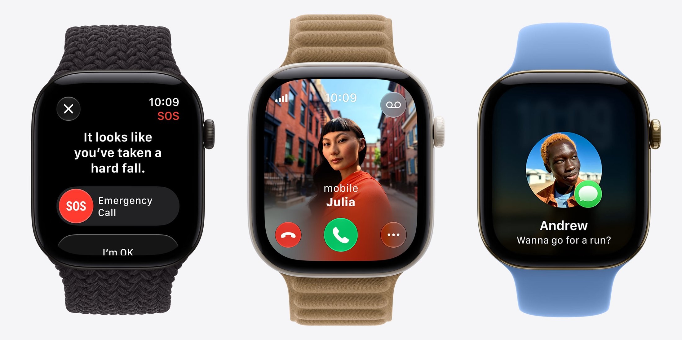 Apple Watch Series 12 GPS 42 mm Aluminium Or clair Bracelet Sport Sable S/M