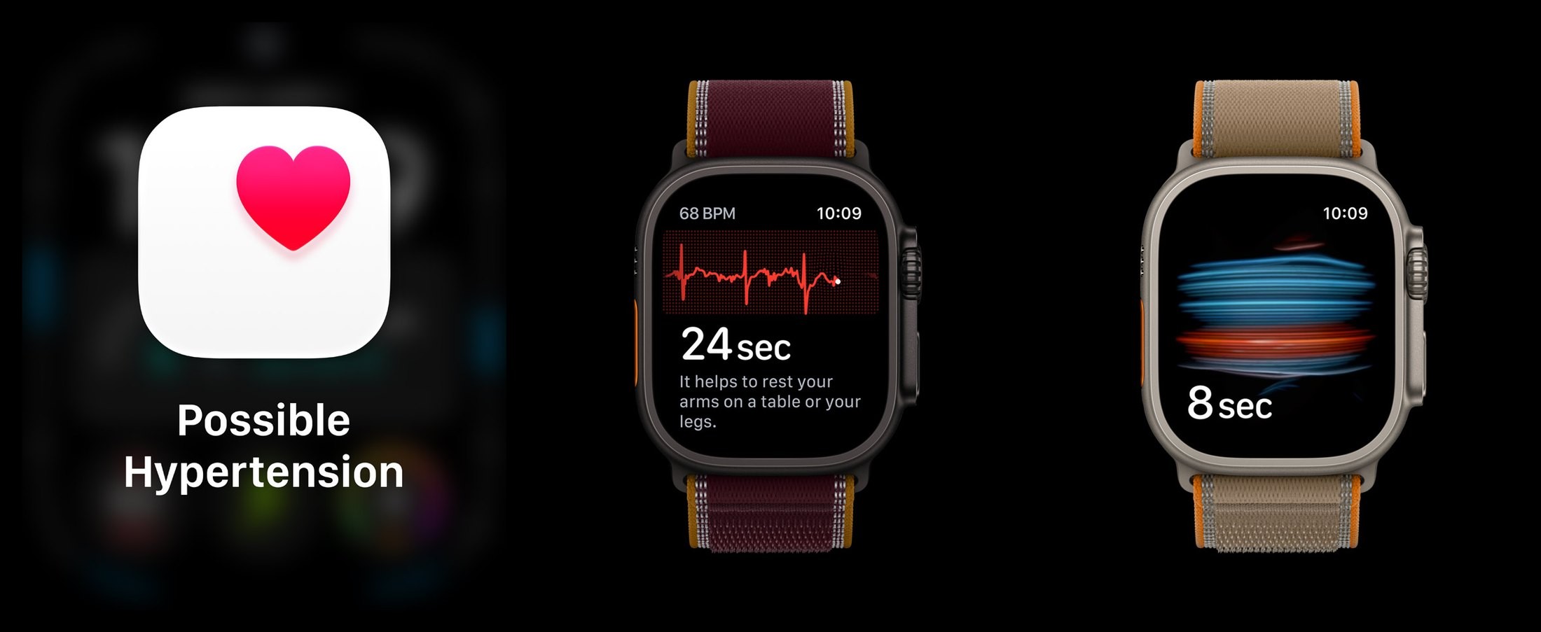 Apple Watch Ultra 4 GPS + Cellular 49 mm Titane Naturel Boucle Trail Sable
