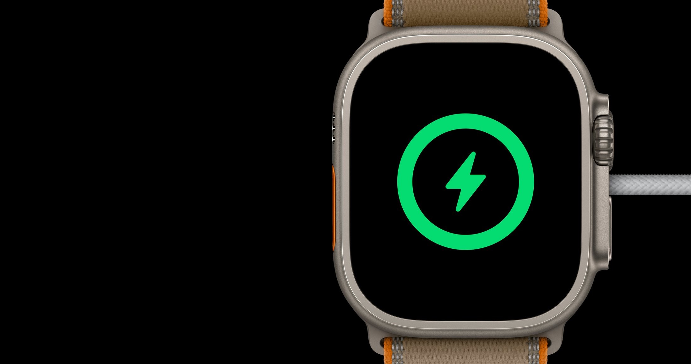 Apple Watch Ultra 4 GPS + Cellular 49 mm Titane Naturel Boucle Trail Sable